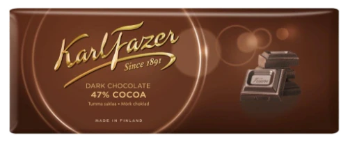 Tume šokolaad KARL FAZER 44% 200g