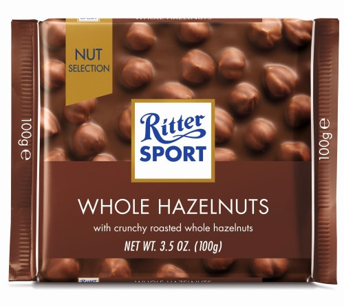 Piimašokolaad RITTER SPORT tervete metspähklitega 100g