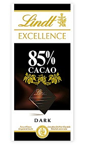 LINDT Excellence Tume šokolaad, 85% kakaosisaldusega, 100 g