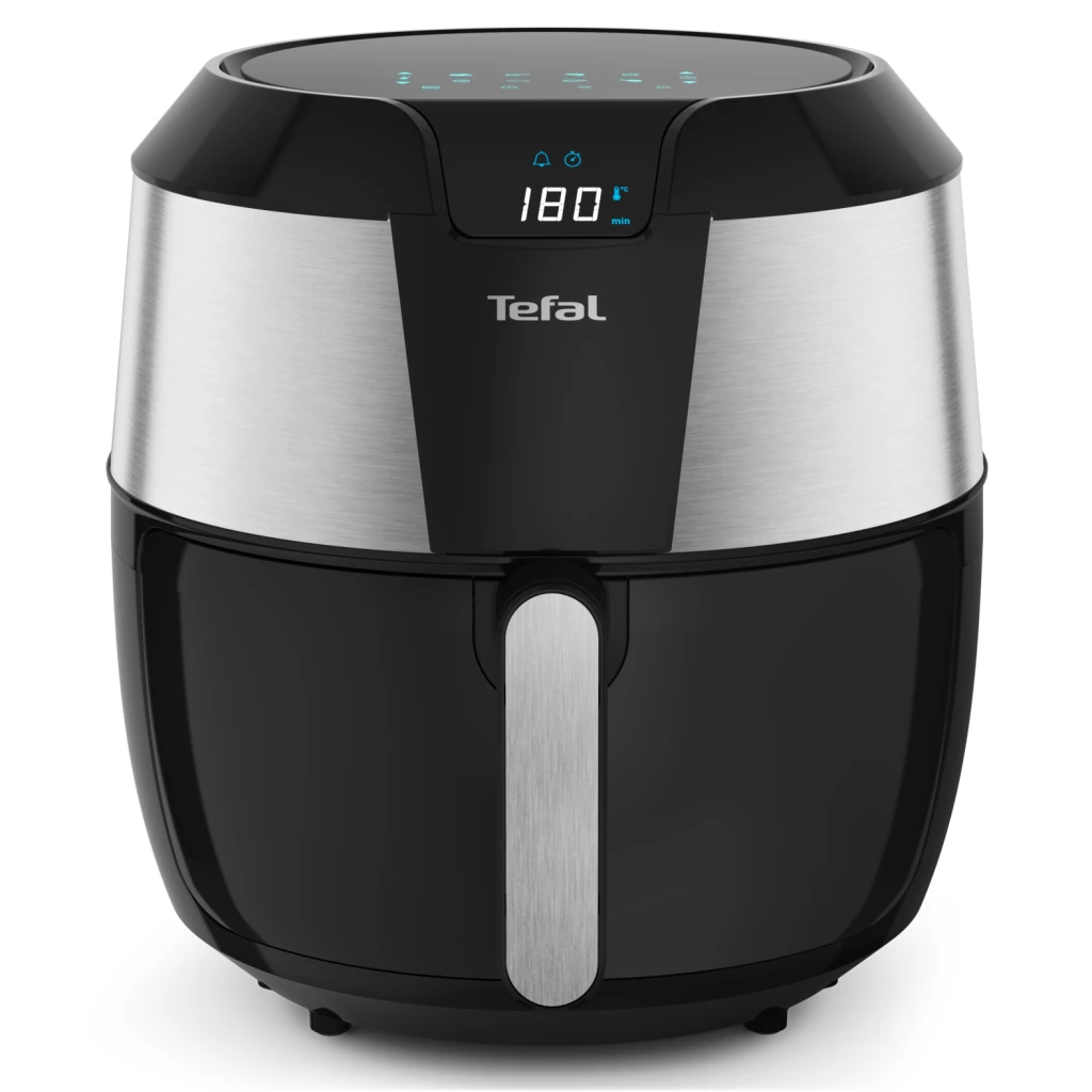 Tefal Easy Fry EY701D Üksik 5,6 l Eraldiseisev 1850 W Kuumaõhu fritüür Must, Roostevaba teras
