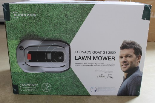 SALE OUT. Ecovacs GOAT G1-2000 Lawn Mower, Robot, Up to 2000m², Wire-Free Boundary, Cutting width 220 mm, Adjustable cutting height, Silver | Ecovacs | Lawn Mower | GOAT G1-2000 | Mowing Area 2000 m² | WiFi APP Yes | Maximum Incline 45 % | Waterproof IPX4 | 59 dB | 8700 mAh | DAMAGED PACKAGING