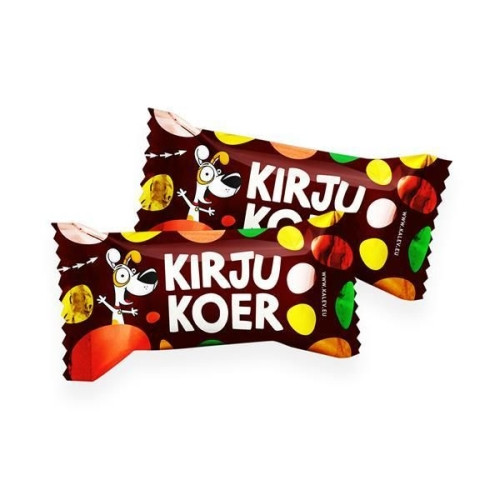 Kakaobatoonike Kirju koer KALEV küpsise ja marmelaadiga,  1kg