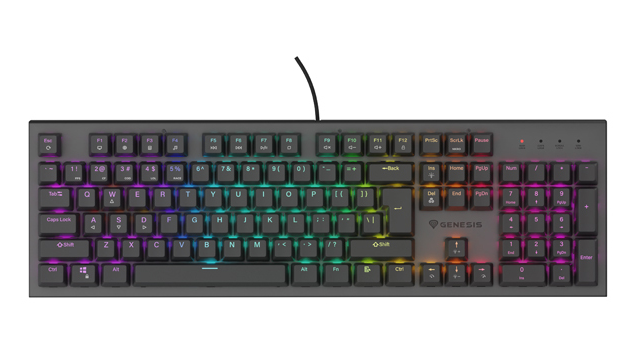 Genesis THOR 303 | Mechanical Gaming Keyboard | Wired | US | Black | USB Type-A | Outemu Brown