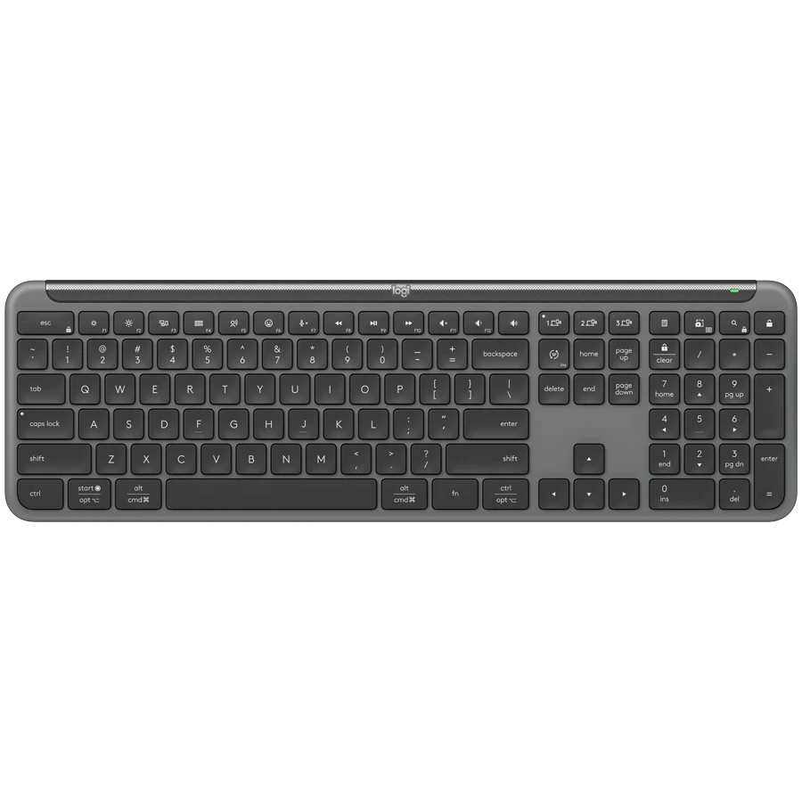 LOGITECH SIGNATURE SLIM WIRELESS KEYBOARD K950 - GRAPHITE - US INT'L - 2.4GHZ/BT - INTNL-973