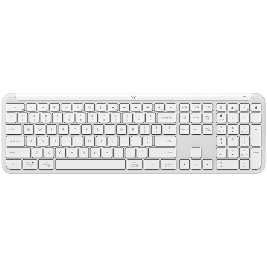 LOGITECH SIGNATURE SLIM WIRELESS KEYBOARD K950 - OFF WHITE - US INT'L - 2.4GHZ/BT - INTNL-973