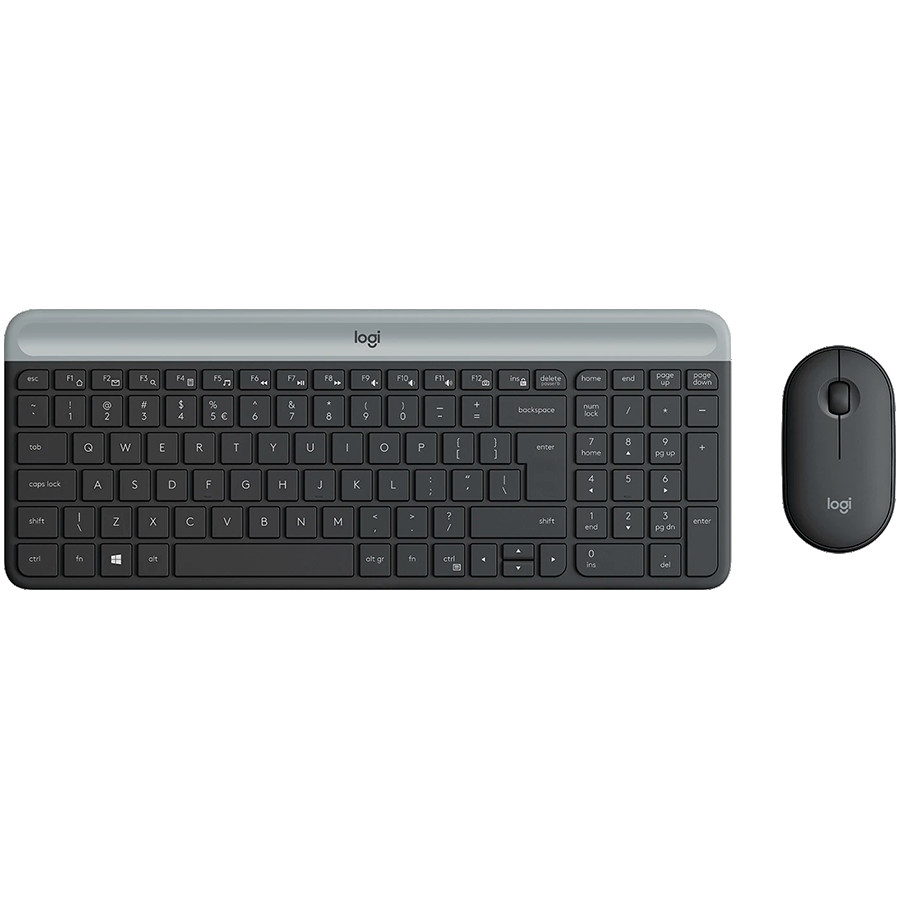 LOGITECH MK470 Slim Wireless Combo - GRAPHITE - RUS