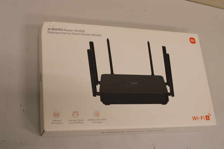 SALE OUT.  | Dual-Band Wireless Wi-Fi 6 Router | AX3200 | 802.11ax | 10/100/1000 Mbit/s | Ethernet LAN (RJ-45) ports 3 | Mesh Support Yes | MU-MiMO Yes | No mobile broadband | Antenna type External | 3 month(s) | USED, MISSING: POWER ADAPTER AND MANUALS