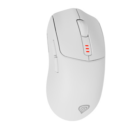 Genesis Zircon 500 | Wireless/Wired | Gaming Mouse | 2.4 GHz, Bluetooth, USB | White