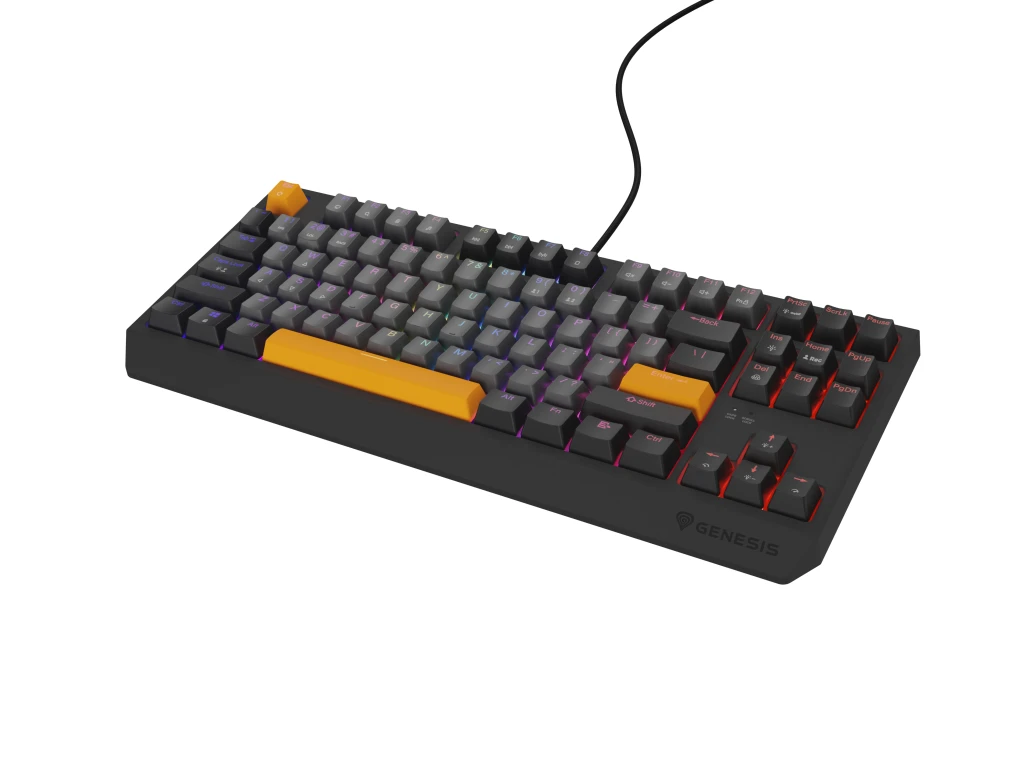 Genesis THOR 230 | Mechanical Gaming Keyboard | Wired | US | Anchor Gray Negative | USB Type-A | Outemu Red