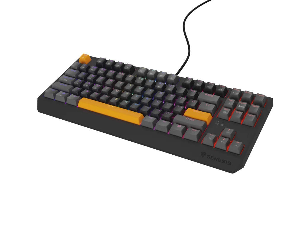 Genesis THOR 230 | Mechanical Gaming Keyboard | Wired | US | Anchor Gray Positive | USB Type-A | Outemu Red