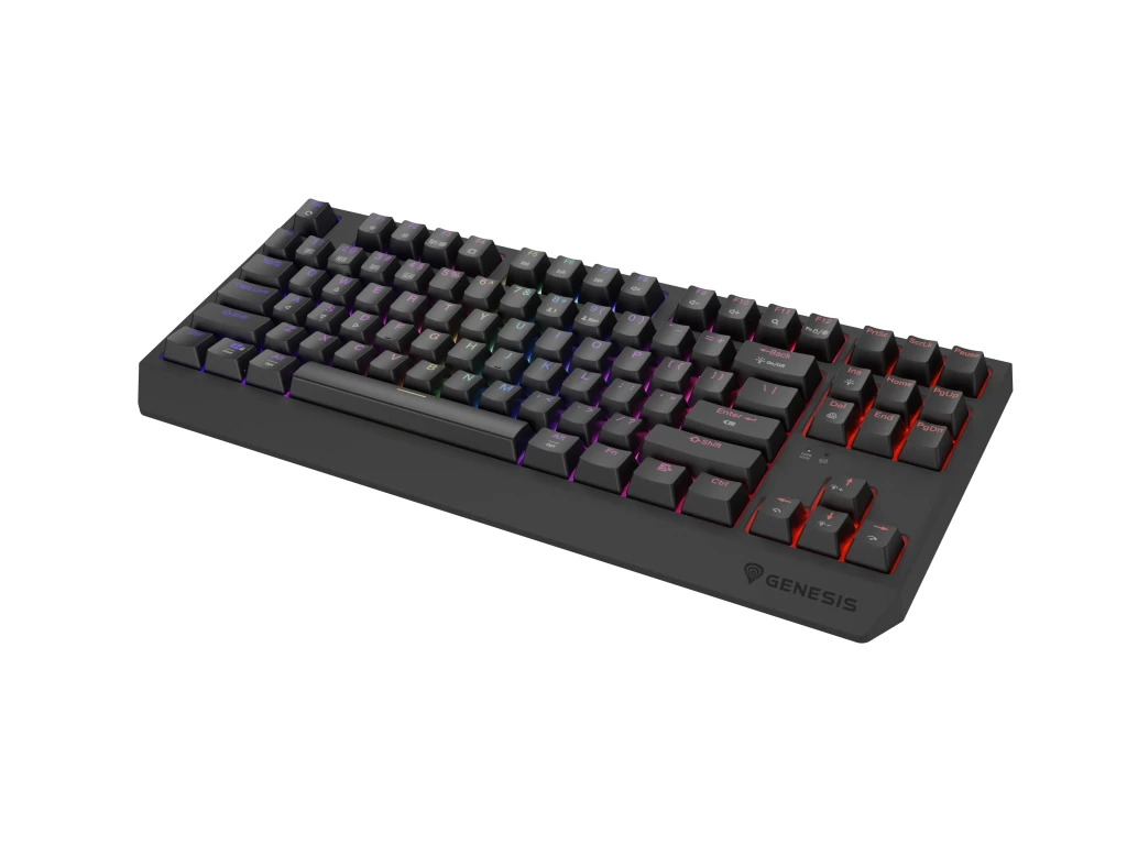 Genesis THOR 230 | Mechanical Gaming Keyboard | Wireless | US | Black | 2.4 GHz, Bluetooth, USB | Outemu Panda