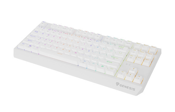 Genesis THOR 230 | Mechanical Gaming Keyboard | Wireless | US | White | 2.4 GHz, Bluetooth, USB | Outemu Red