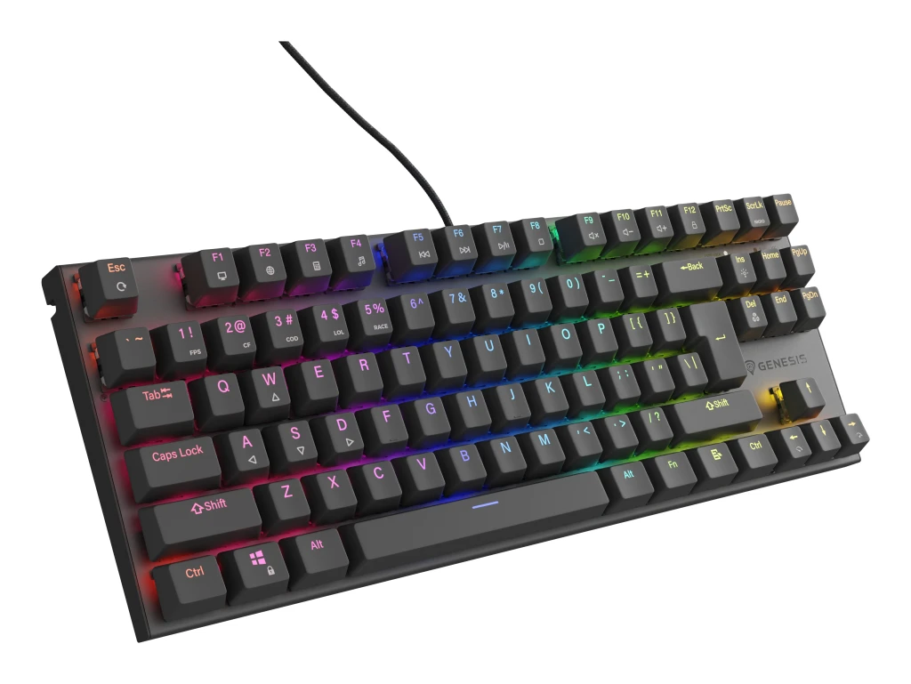 Genesis THOR 303 | Mechanical Gaming Keyboard | Wired | US | Black | USB Type-A | Outemu Brown