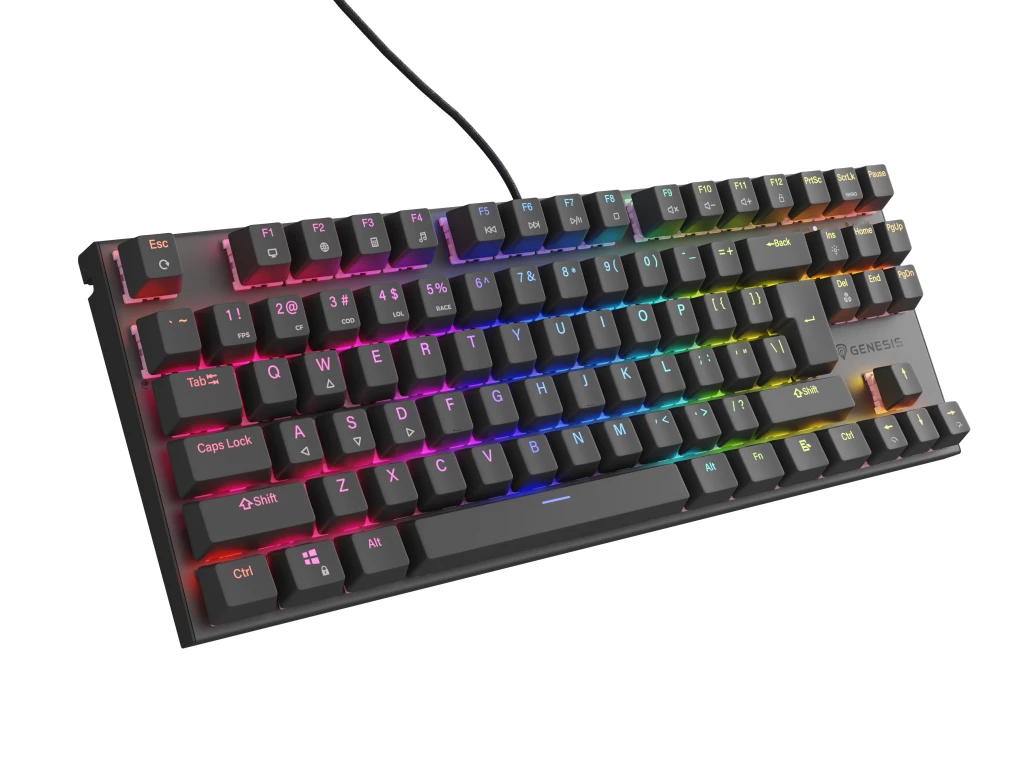 Genesis THOR 303 | Mechanical Gaming Keyboard | Wired | US | Black | USB Type-A | Outemu Peach Silent