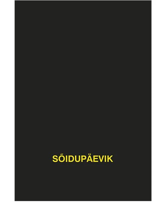 Sõidupäevik raamatköide A5, kõvakaas