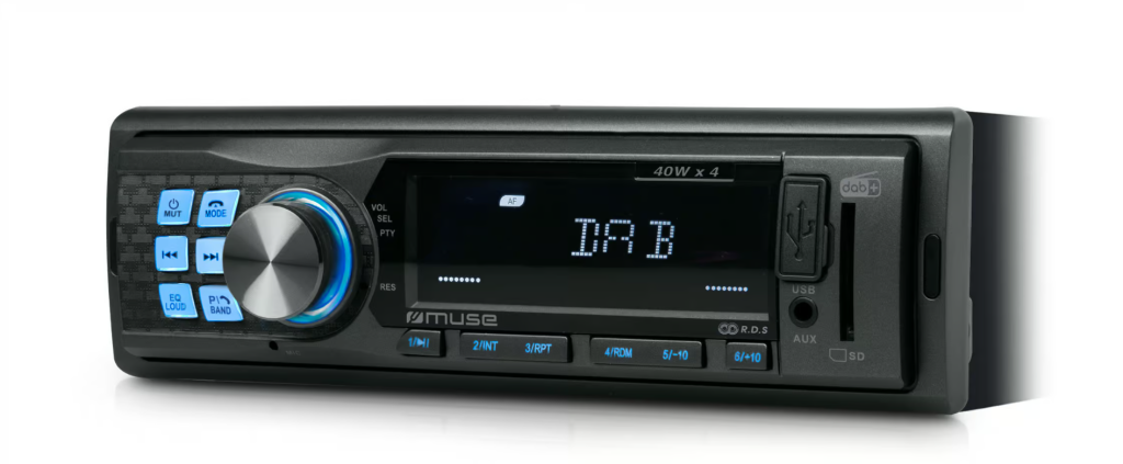 Muse DAB Car Radio | M-198 DAB | USB port | AUX in | Bluetooth | FM radio