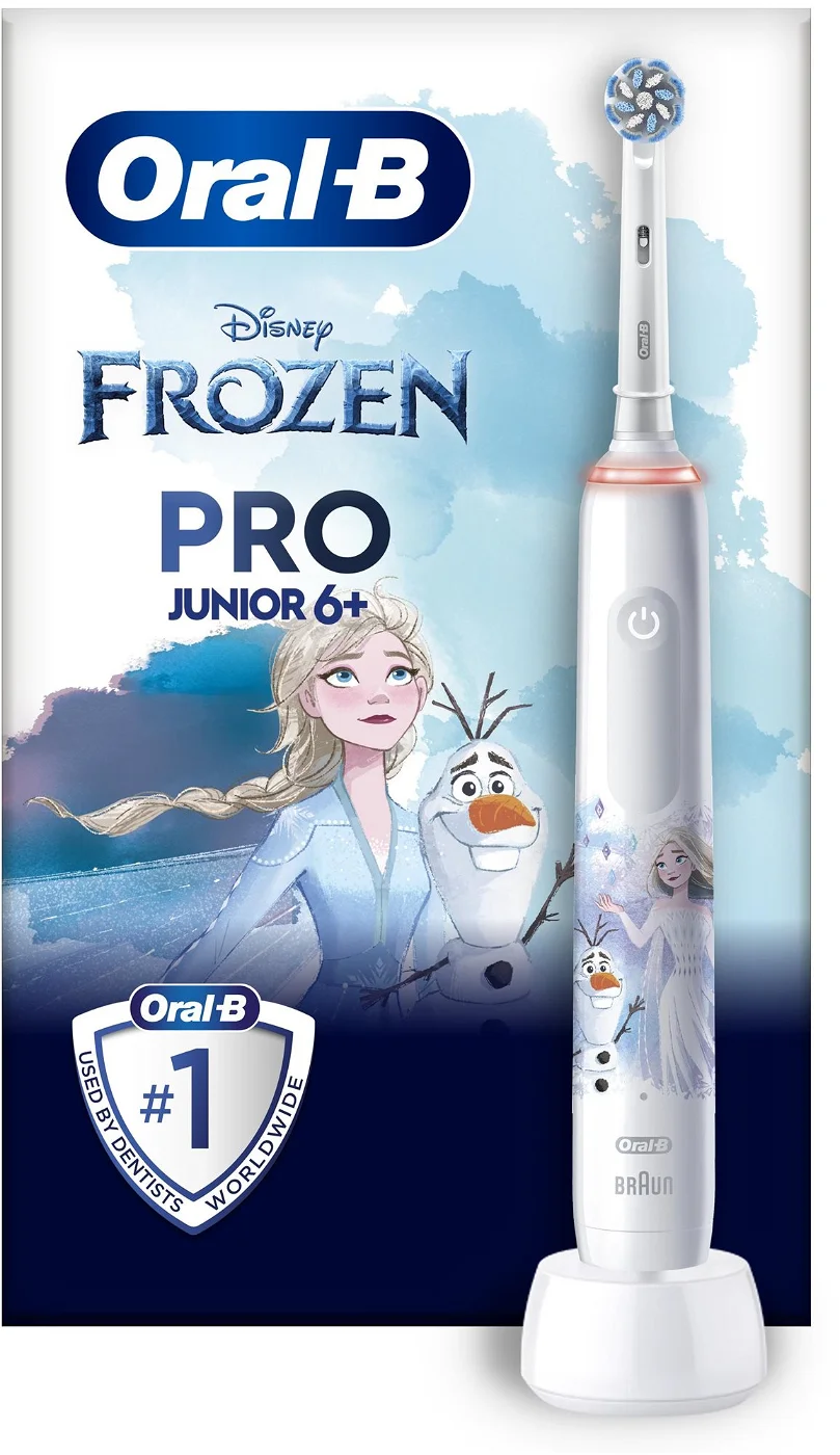 Oral-B | Electric Toothbrush | Frozen Pro Series 3 | Rechargeable | For kids | Number of brush heads included 1 | Number of teeth brushing modes 3 | White