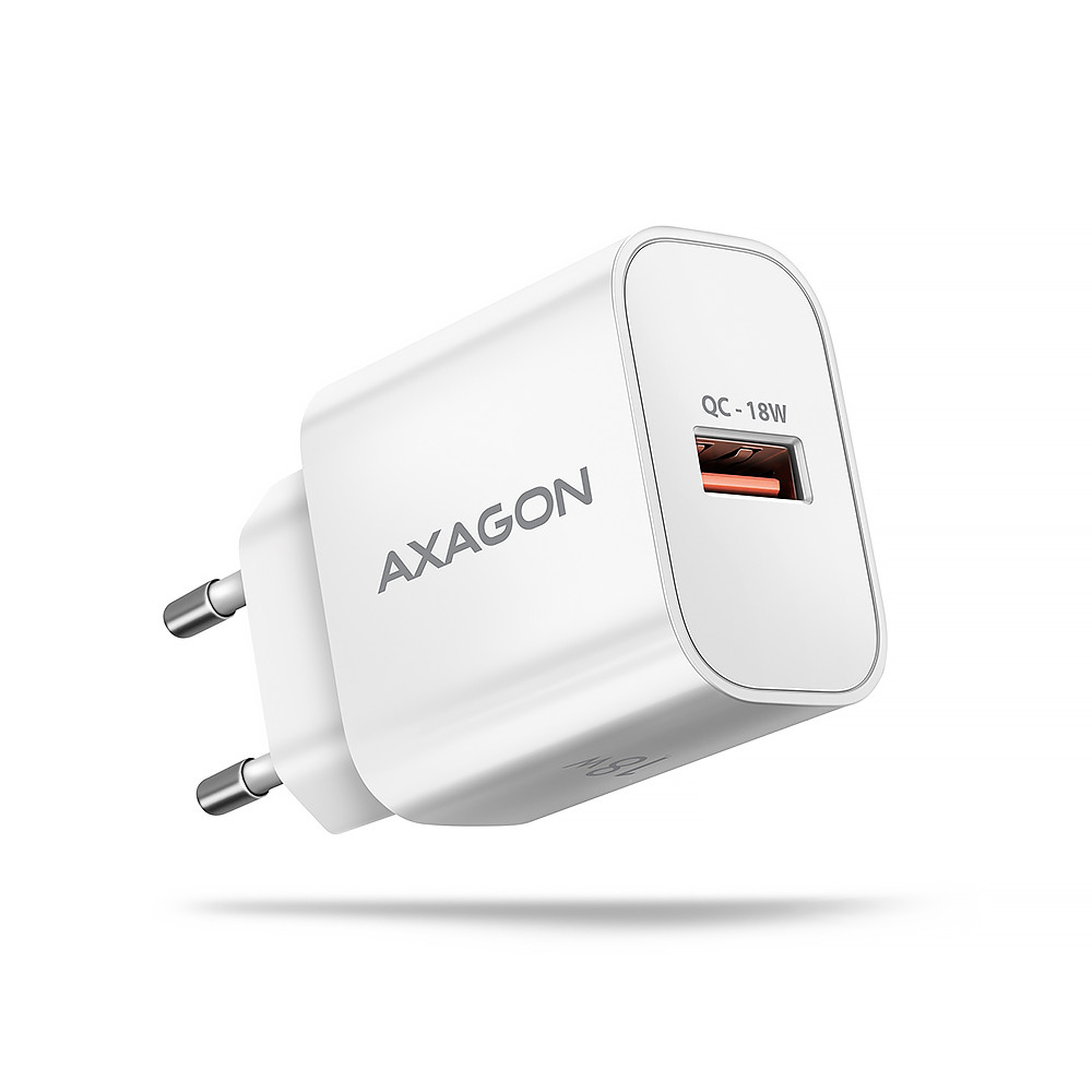 Axagon ACU-QC18W mobiilseadme laadija Mobiiltelefon, Nutitelefon, Nutikell, Tahvel, Universaalne Valge Vahelduvvool Kiirlaadimine Hoonesisene