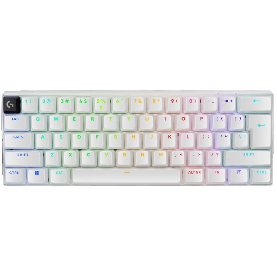 LOGITECH G PRO X 60 LIGHTSPEED Wireless Gaming Keyboard (Tactile) - WHITE - US INT'L - 2.4GHZ/BT - EMEA28-935 - TACTILE SWITCH