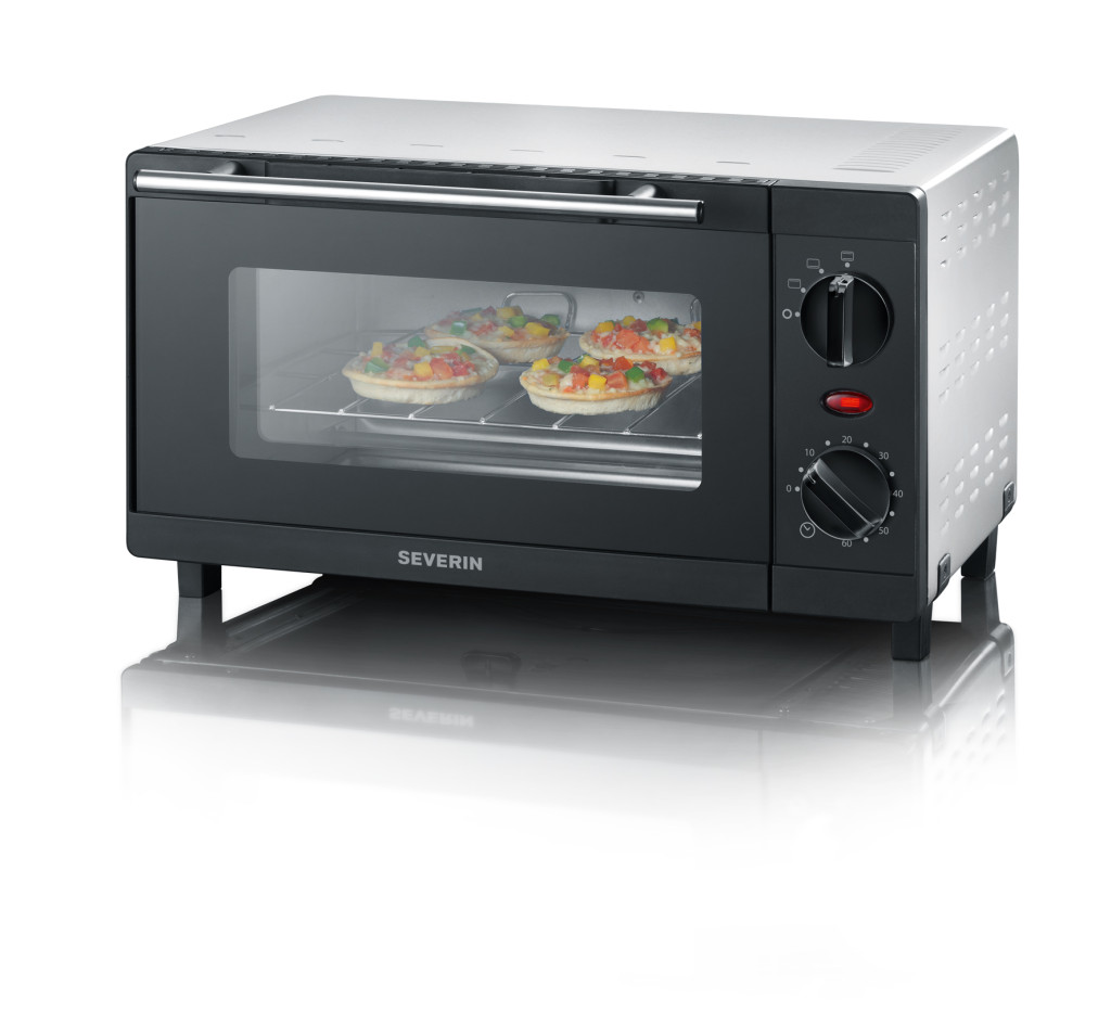 Severin Mini oven TO 2052 9 L Electric 800 W Black/ Silver