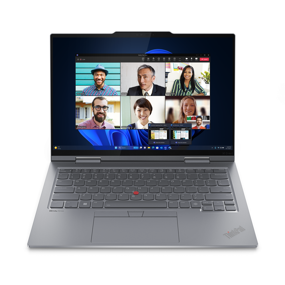 Lenovo ThinkPad X1 2-in-1 | Grey | 14 " | IPS | Touchscreen | WUXGA | 1920 x 1200 pixels | Anti-glare | Intel Core U7 | 155U | 32 GB | Soldered LPDDR5x | Solid-state drive capacity 1000 GB | Intel Graphics | Windows 11 Pro | 802.11ax | Bluetooth version 5.3 | Keyboard language Nordic | Keyboard backlit | Warranty 36 month(s) | Battery warranty 12 m