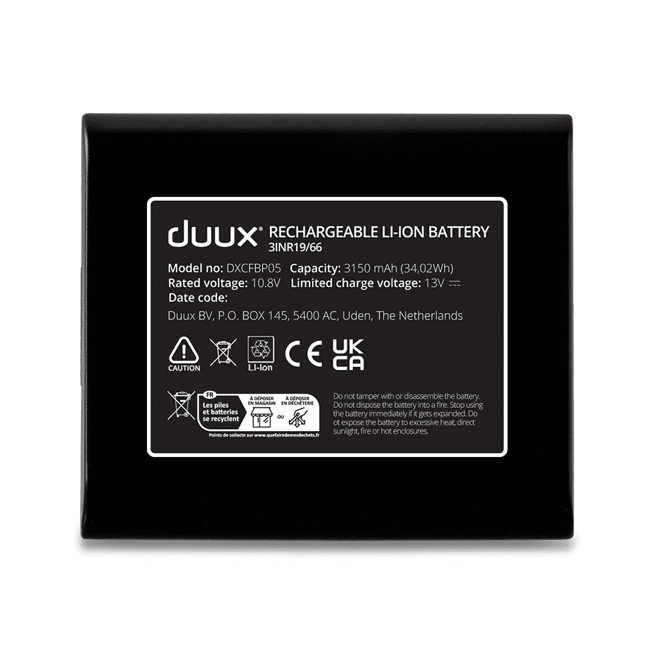 Dock + Battery pack 10.8 V for Duux Whisper Flex | DXCFBP05 | Black