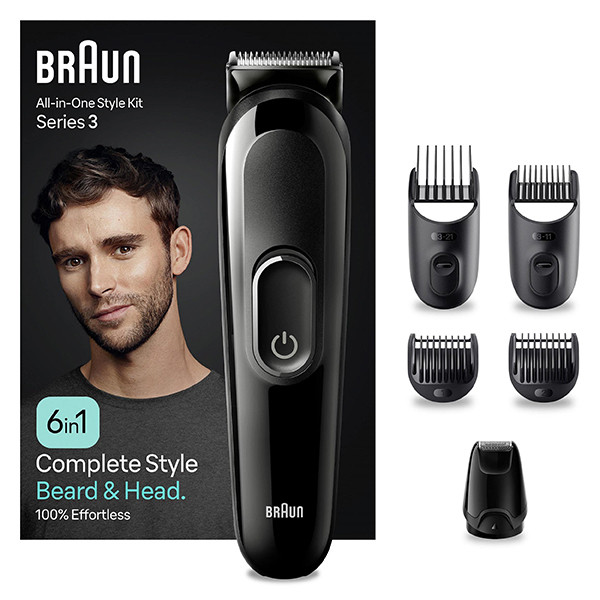 Braun Multi-grooming kit for beard and head | MGK3420 | Cordless | Number of length steps 18 | Black