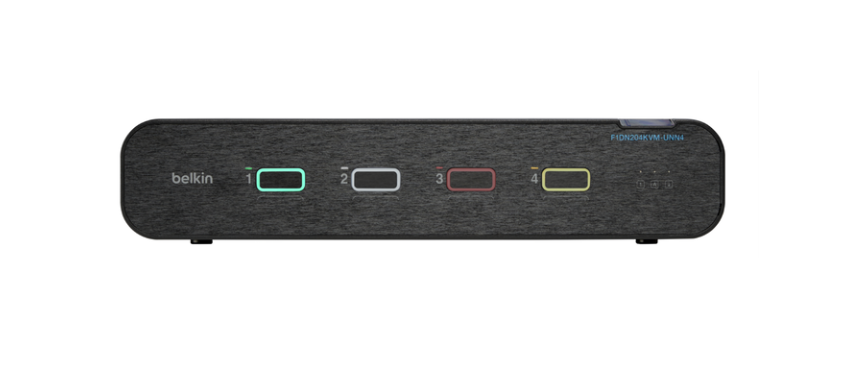 Belkin Universal 2nd Gen Secure KVM Switch, 4-Port, Dual Head, No CAC