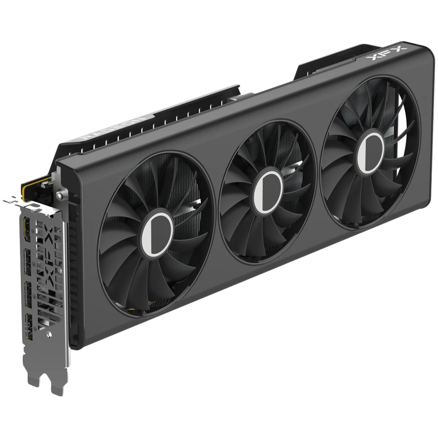 XFX AMD RX-7700XT QICK319 BLACK 12GB GDDR6 192bit, 2599 MHz / 18 Gbps, 3x DP, 1x HDMI, 3 fan, 2 slot