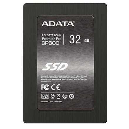 ADATA Premier Pro SP600 32 GB, SSD form factor 2.5&quot;, SSD interface SATA, Write speed 37 MB/s, Read speed 220 MB/s