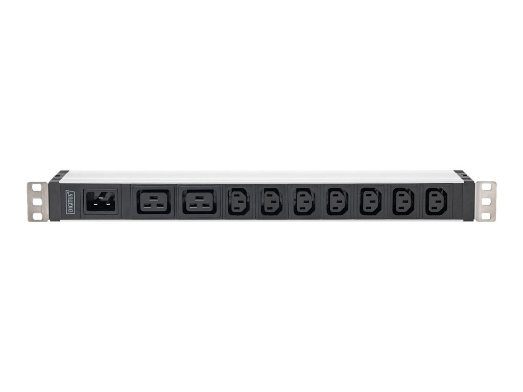 Digitus Socket Strip with Aluminum Profile, 9-way, IEC C20 input | DN-95430 | Sockets quantity 9