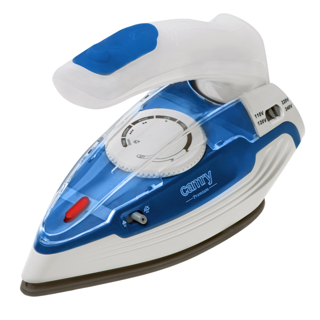 Camry CR 5040 | Steam travel iron | 1600 W | Water tank capacity 80 ml | Continuous steam 10 g/min | Steam boost performance 50 g/min | Blue/White