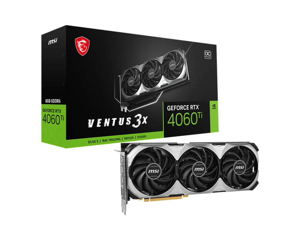 MSI GeForce RTX 4060 Ti VENTUS 3X E 8GB