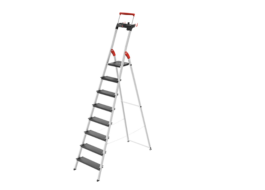 Hailo L100 TopLine 8050-807 Step Ladder Aluminium, Black | Ladder