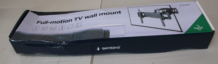 SALE OUT. Gembird WM-70ST-01 Full-motion TV wall mount, 37”-70” | Gembird | Full-motion wall mount | WM-70ST-01 | Tilt, Swivel | 37-70 " | Maximum weight (capacity) 35 kg | DAMAGED PACKAGING | Black