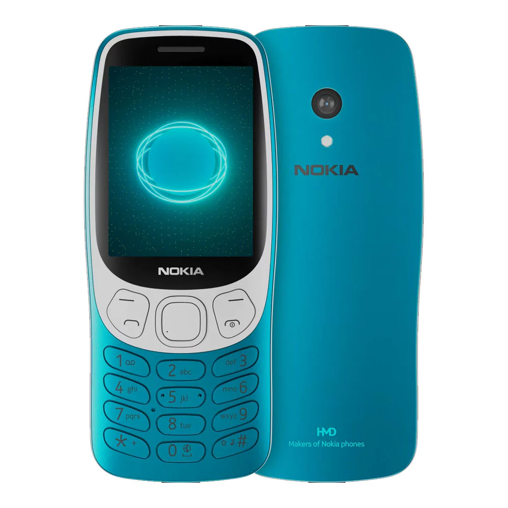 Nokia | 3210 4G (2024) | Scuba Blue | 2.4 " | 128 MB | 64 MB | Dual SIM | Bluetooth | 5.0 | USB version USB Type-C | Main camera resolution 2 MP | 1450 mAh