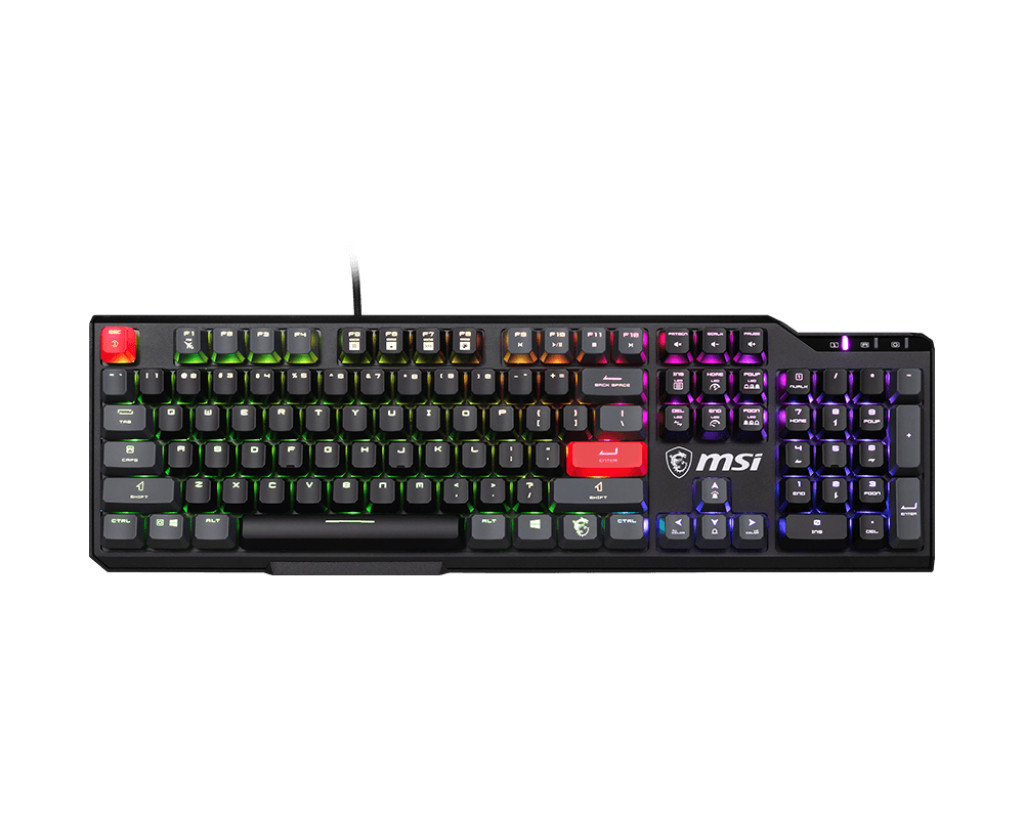 MSI | VIGOR GK41 DUSK LR US | Gaming keyboard | Wired | US | Black | Kailh Red