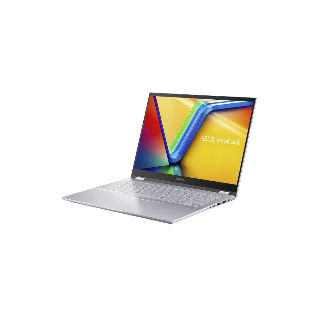 Asus Vivobook S 14 Flip OLED TN3402YA-KN391W | Silver | 14 " | OLED | Touchscreen | 2.8K | 2880 x 1800 pixels | AMD Ryzen 5 | 7430U | 16 GB | DDR4 | Solid-state drive capacity 1000 GB | AMD Radeon Graphics | Windows 11 Home | 802.11ax | Bluetooth version 5.3 | Keyboard language English | Keyboard backlit | Warranty 24 month(s)