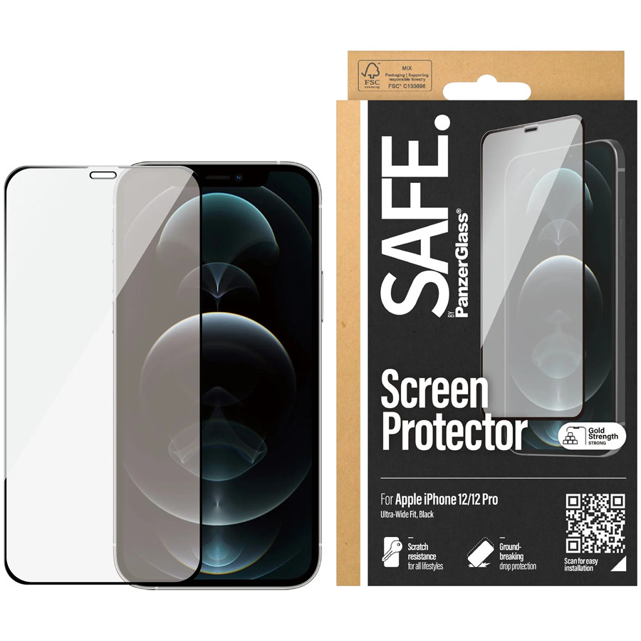 SAFE. by PanzerGlass Screen Protector Apple iPhone 12 | 12 Pro | Edge-to-Edge