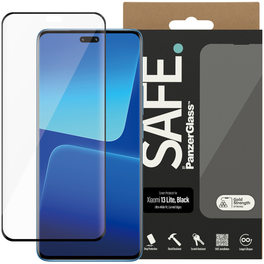 SAFE. by PanzerGlass Screen Protector Xiaomi 13 Lite | Ultra-Wide Fit