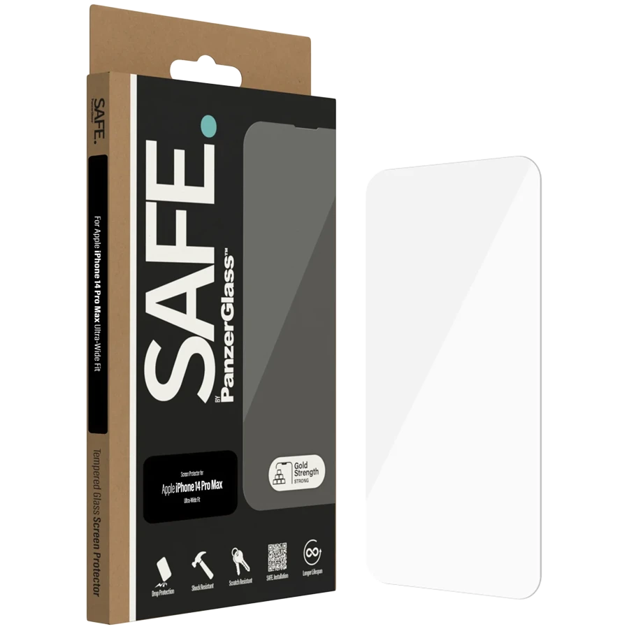 SAFE. by PanzerGlass Screen Protector Apple iPhone 14 Pro Max | Ultra-Wide Fit
