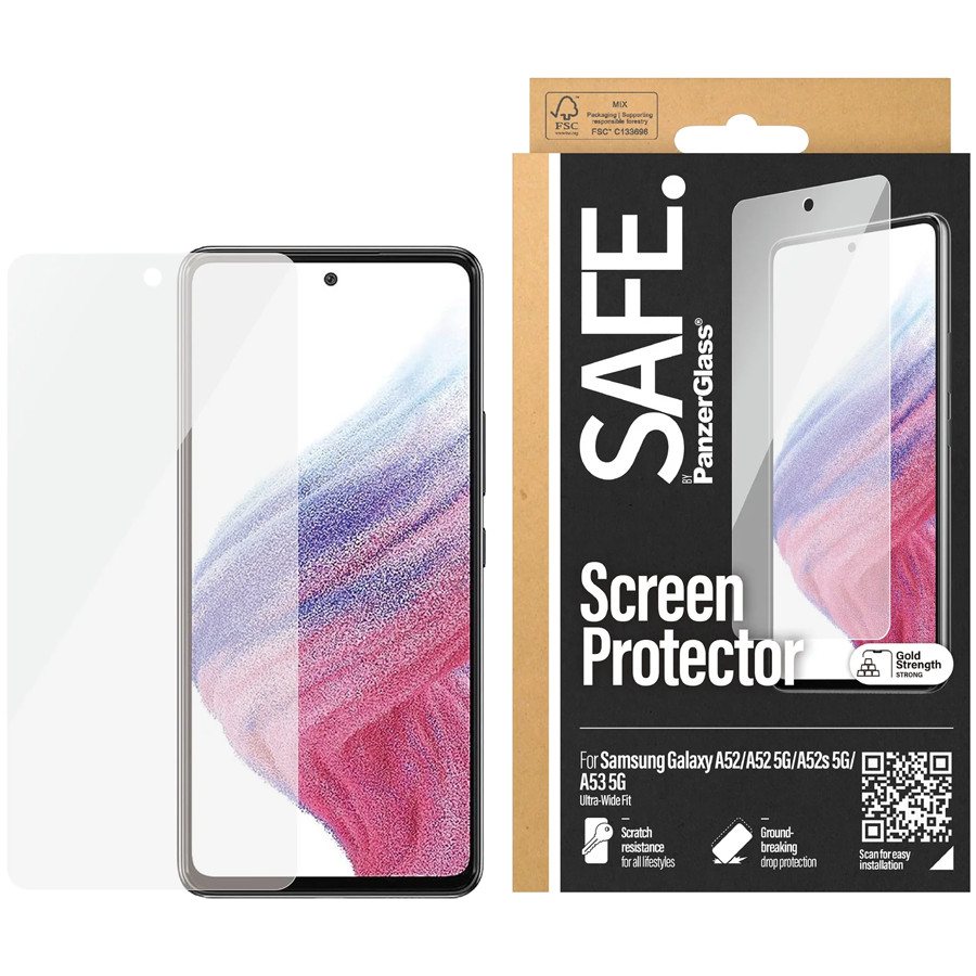 SAFE. by PanzerGlass Screen Protector Samsung Galaxy A52 | A52 5G | A52s 5G | A53 5G | Ultra-Wide F