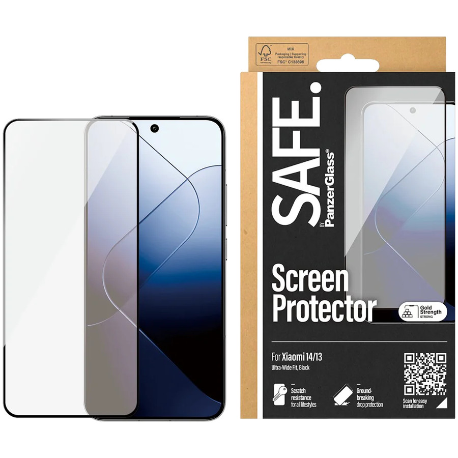 SAFE. by PanzerGlass Screen Protector Xiaomi 14 | 13 | Ultra-Wide Fit