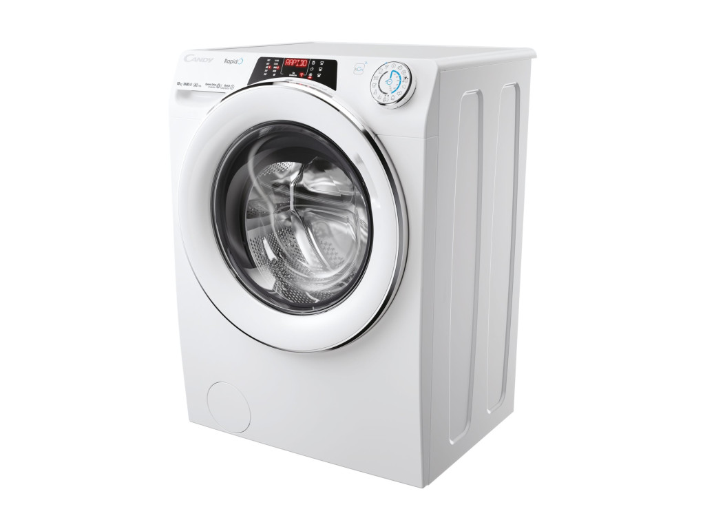 Candy | Washing Machine | RO 6106DWMC7/1-S | Energy efficiency class A | Front loading | Washing capacity 10 kg | 1600 RPM | Depth 58 cm | Width 60 cm | Display | TFT | Steam function | Wi-Fi