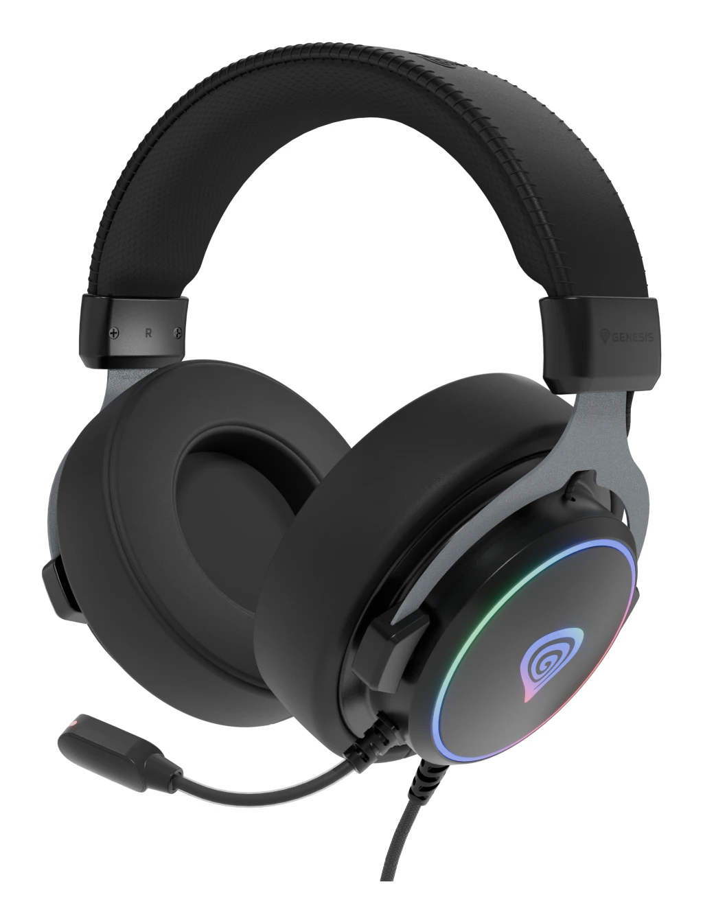 Genesis Gaming Headset | Neon 764 | Wired | Over-ear | Microphone | Black