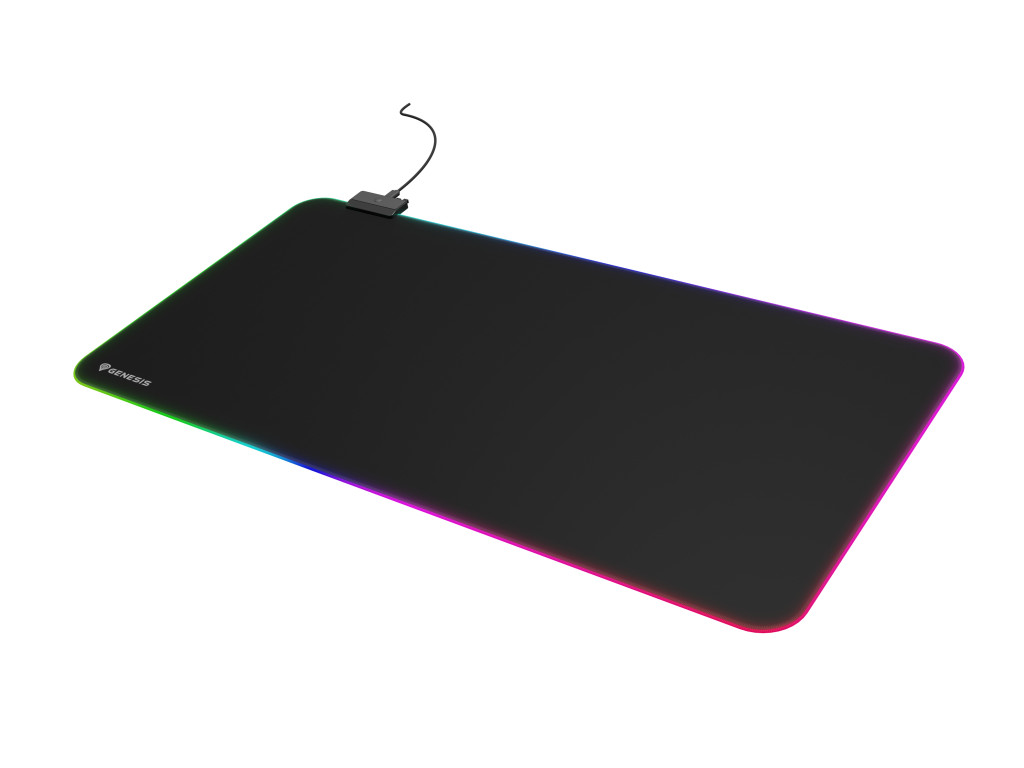 Genesis Mouse Pad | Boron 500 XXL RGB | Mouse pad | 400 x 800 x 4 mm | Black