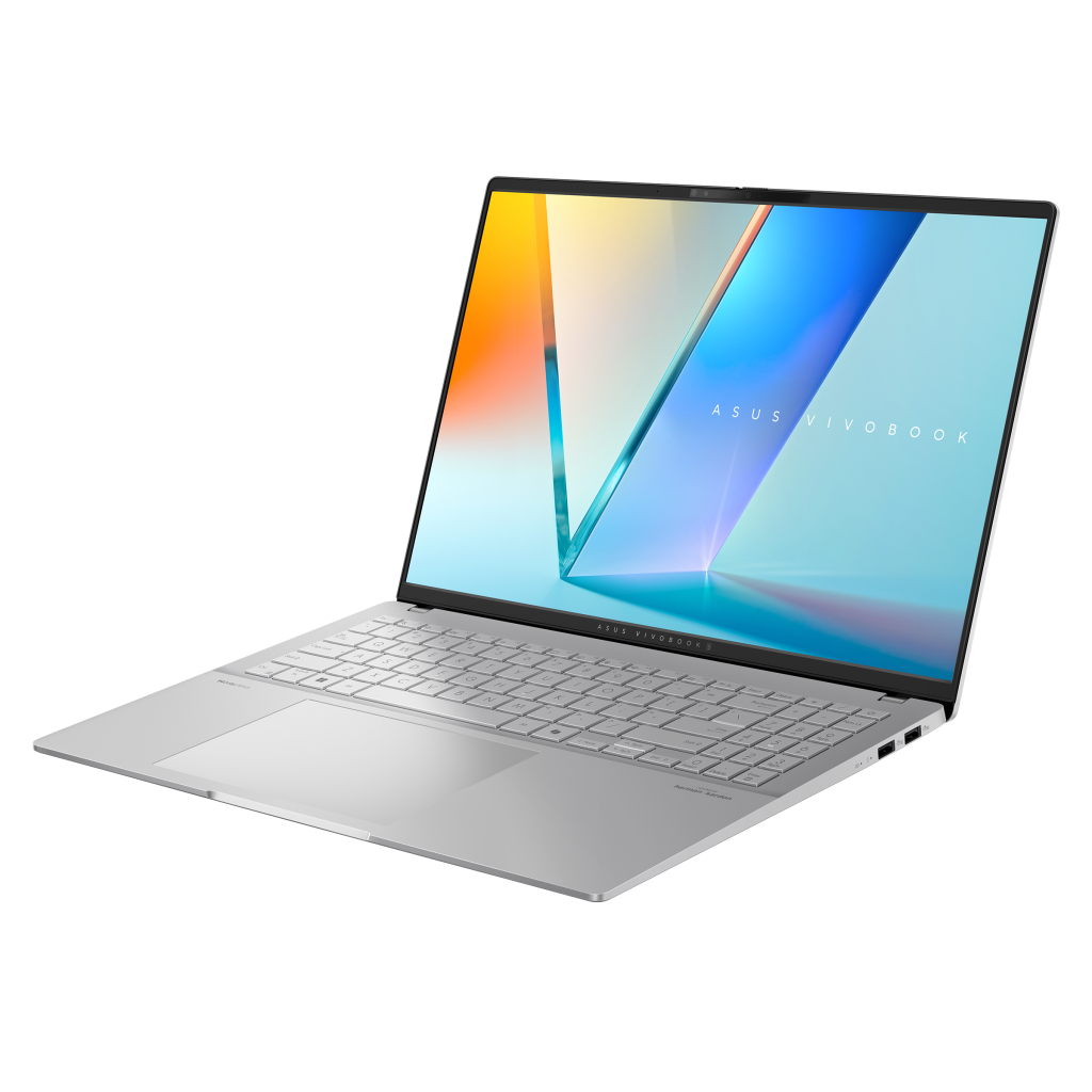 Asus Vivobook S 16 OLED M5606UA-KM005W | Cool Silver | 16 " | OLED | 3.2K | 3200 x 2000 pixels | AMD Ryzen 7 | 8845HS | 16 GB | LPDDR5X | Solid-state drive capacity 1000 GB | AMD Radeon Graphics | Windows 11 Home | 802.11ax | Bluetooth version 5.3 | Keyboard language English | Keyboard backlit | Warranty 24 month(s)