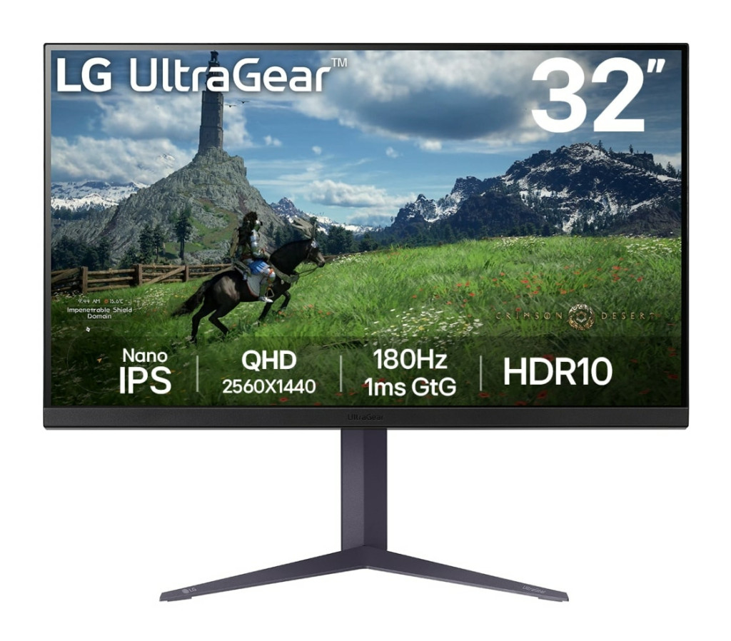 LG 32GS85Q-B | 32 " | IPS | QHD | 16:9 | 180 Hz | 1 ms | 2560 x 1440 pixels | 350 cd/m² | HDMI ports quantity 2