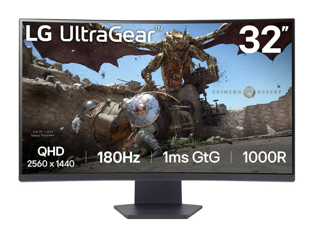 LG 32GS60QC-B | 32 " | VA | QHD | 16:9 | 180 Hz | 1 ms | 2560 x 1440 pixels | 300 cd/m² | HDMI ports quantity 2