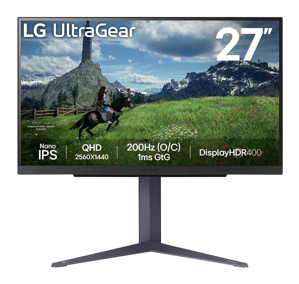 LG 27GS85Q-B | 27 " | IPS | QHD | 16:9 | 180 Hz | 1 ms | 2560 x 1440 pixels | 400 cd/m² | HDMI ports quantity 2